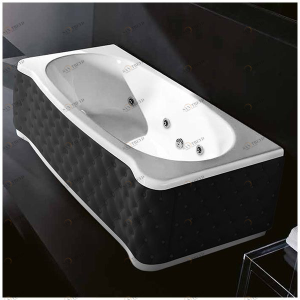 Ванна Gruppo treesse New Classic Young STD-V6747-SX-KC белая с гидромассажем прямоугольная левая чёрная кожа STDV6747SXKC