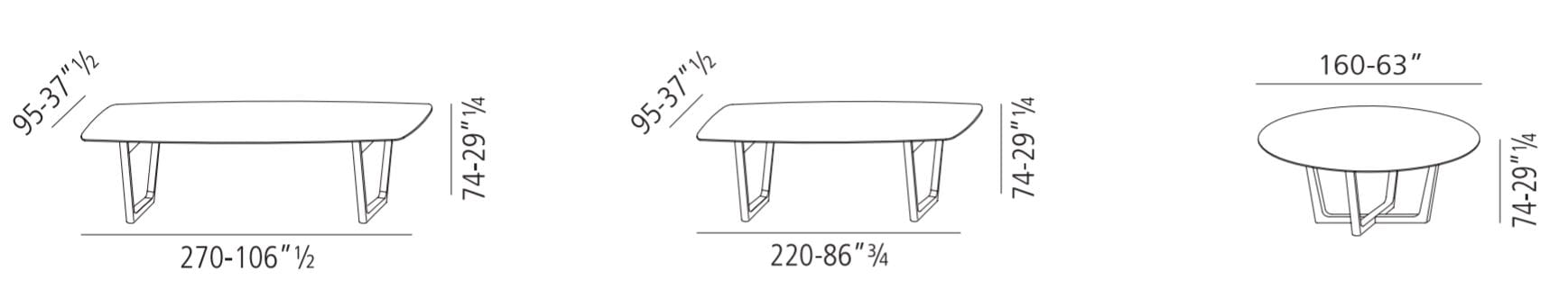 Мраморный обеденный стол Vibieffe 430 работа ARCH-00065174 - Вид №4