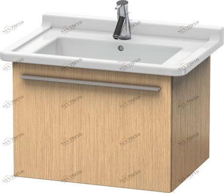 XL605601212 Тумбочка подвесная X-Large #XL6056 600 x 468 мм Дуб брашированный, натуральный шпон Duravit
