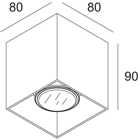 Delta Light Квадратный потолочный светильник Boxy sun-id-1399980 - Вид №6