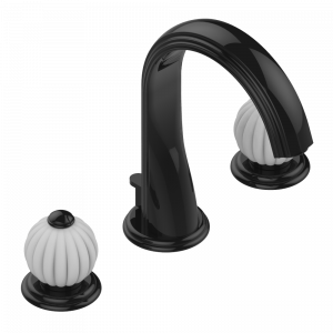 U1E-2151 НЕ РЕКОМЕНДУЕТСЯ ИСПОЛЬЗОВАТЬ смеситель на 3 отверстия с донным клапаном Thg-paris Mandarine с сатинированным хрусталём Покрытие PVD бронза