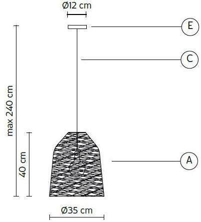 Karman Подвесной светильник из смолы кокона Blackout sun-id-1426899 - Вид №6