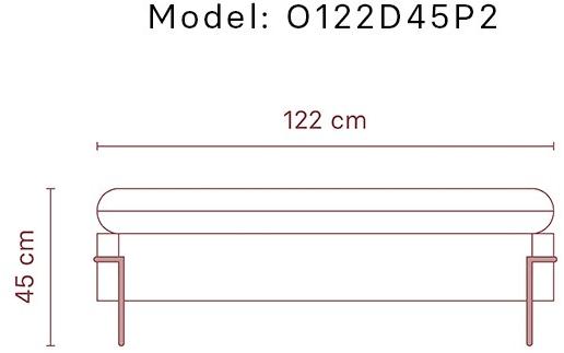 Momocca Модульная скамья со спинкой, обитая тканью Olga sun-id-1453689 - Вид №21