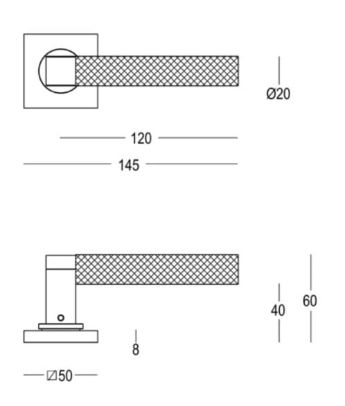 Латунная ручка на розетке Quincalux Montreux ARCH-00071779 - Вид №6