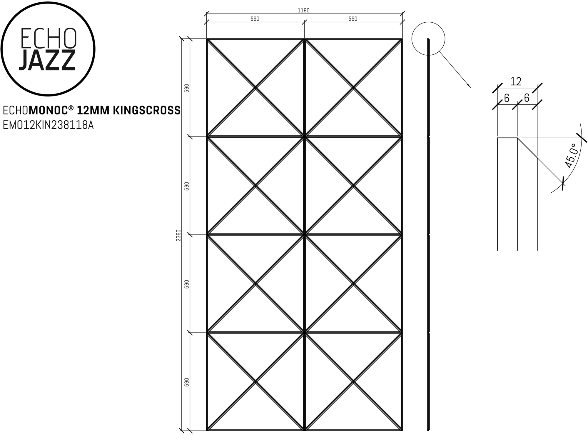 ECHOJAZZ Акустическая панель стеновая в пэт sun-id-1380510 - Вид №19