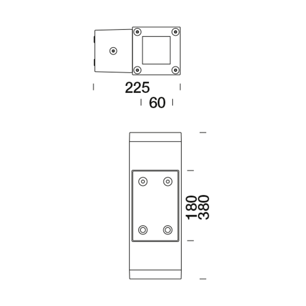 8436317 Подсветка стены Platek TETRA 140 Applique  TETRA 140 Wall lamp - 9 LED 3000K Elliptical  - Вид №6