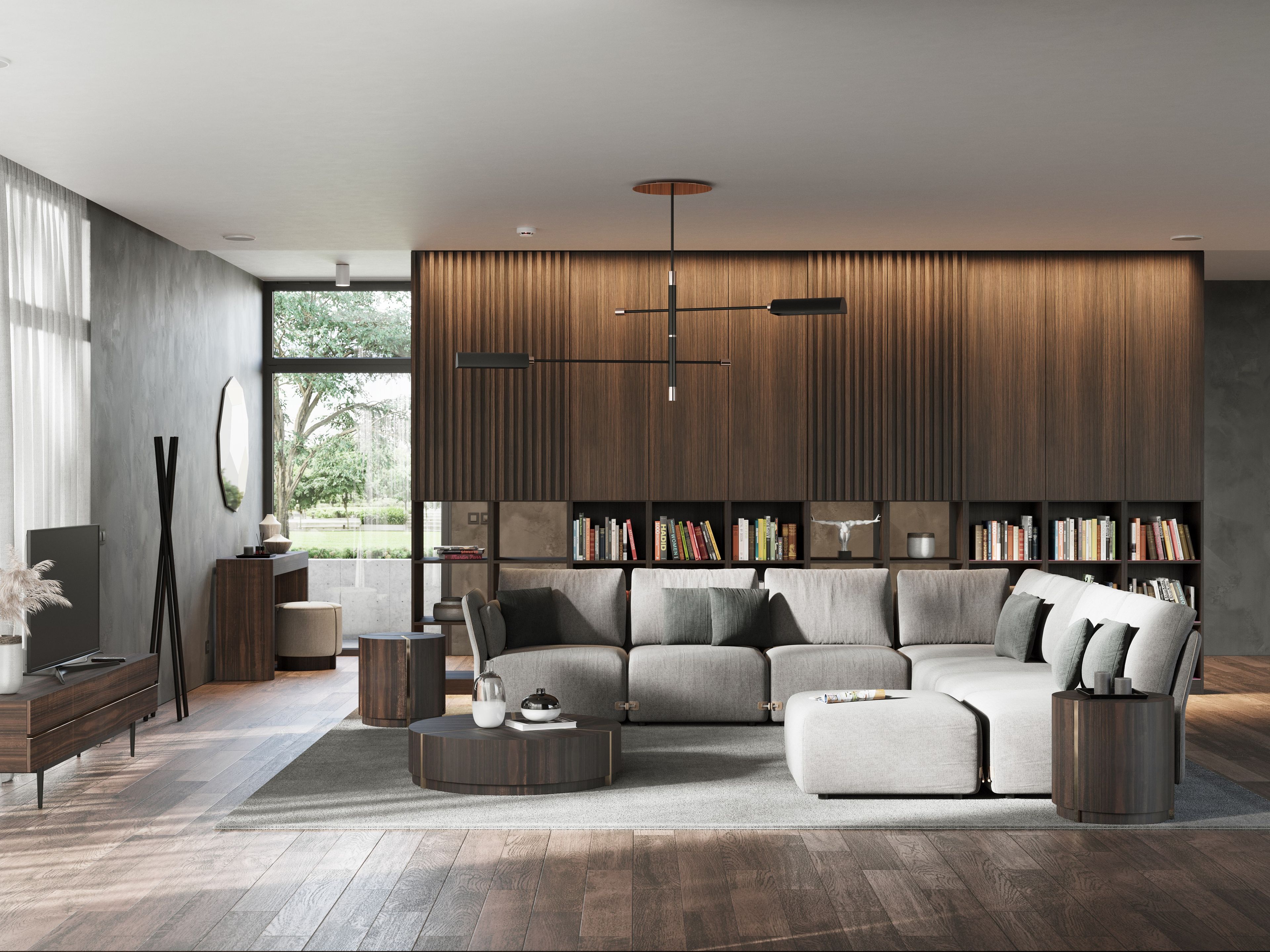 Деревянный низкий круглый журнальный столик Laskasas Not Another Edition ARCH-00133547 - Вид №1