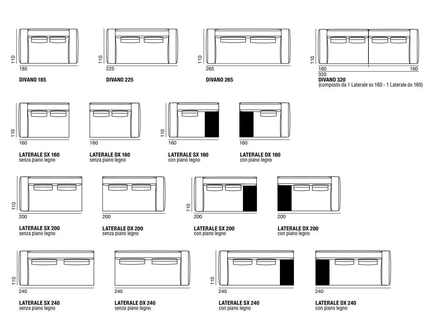 Модульный тканевый диван Verzelloni MARTIN ARCH-00047107 - Вид №23