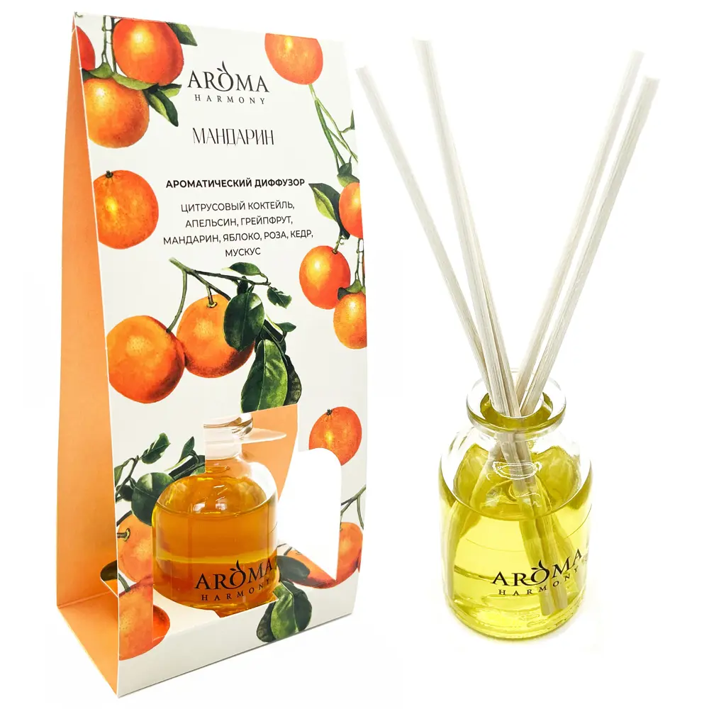 Ароматический диффузор Aroma Harmony Мандарин 30 мл 89387515 STLM-2010813  - Вид №1