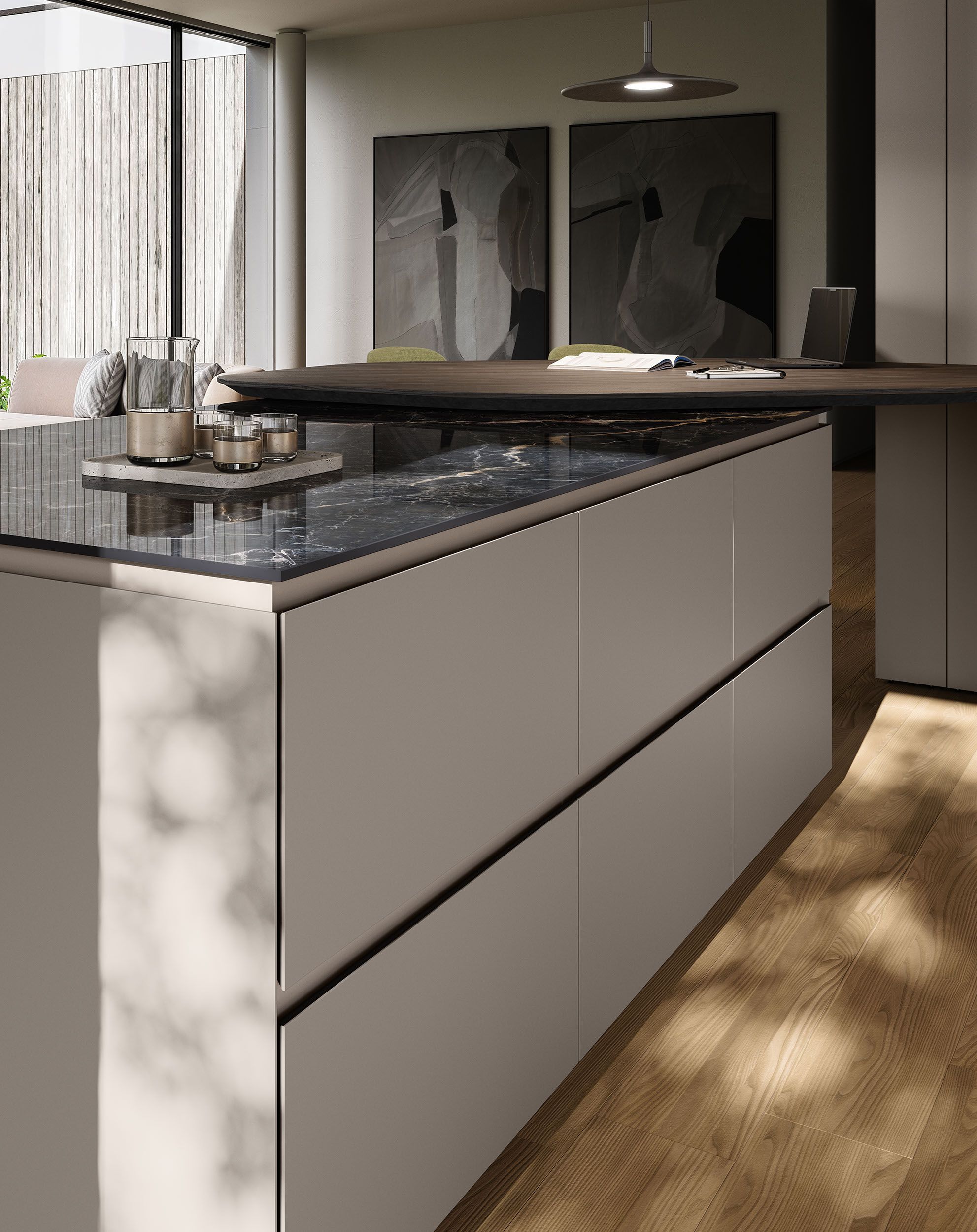 Кухня с полуостровом Copatlife Life Projects ARCH-00120246 - Вид №3