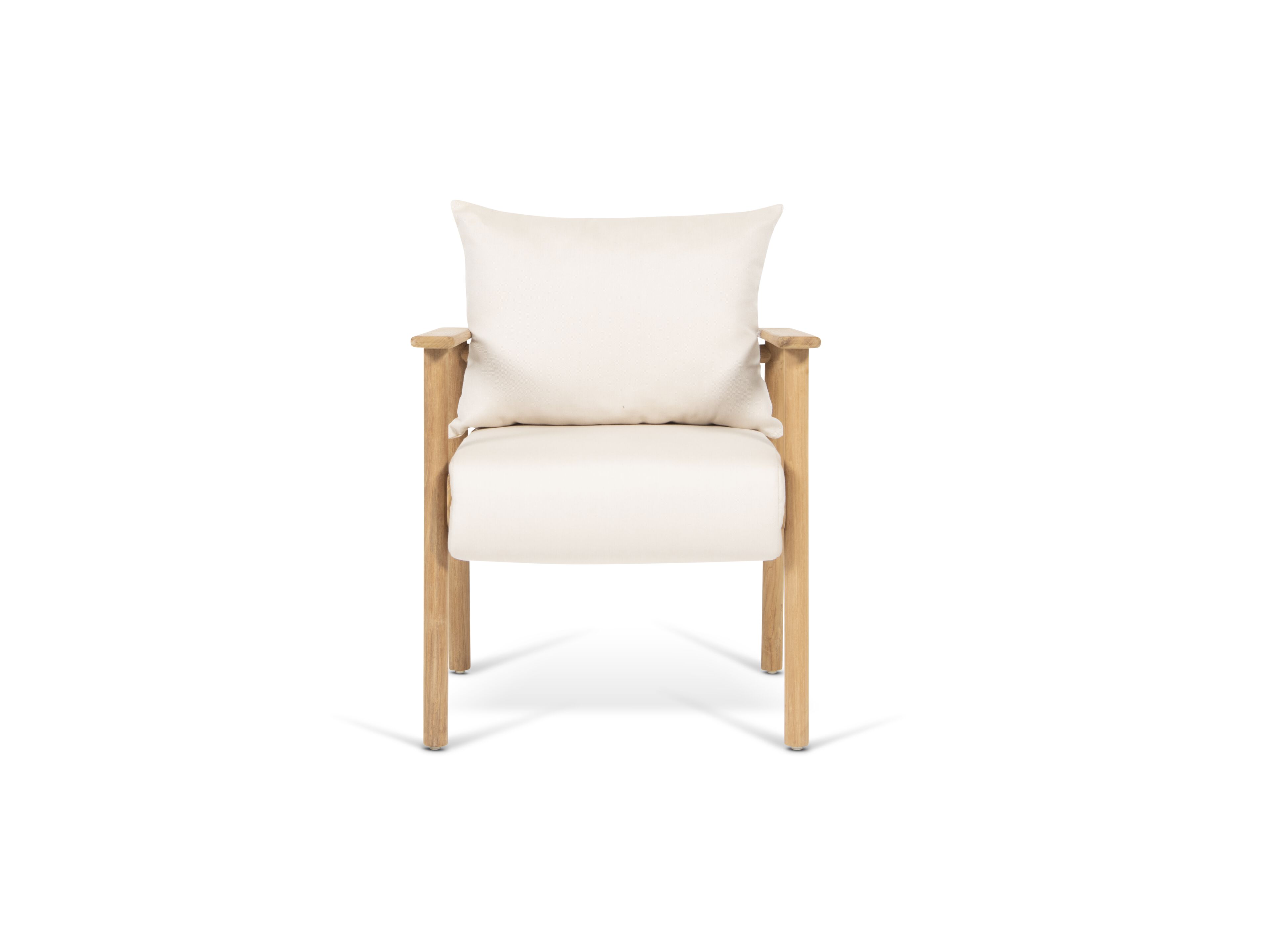 Садовый стул из тикового дерева с подушками Sunbrella FJAKA Pomalo ARCH-00099201 - Вид №1