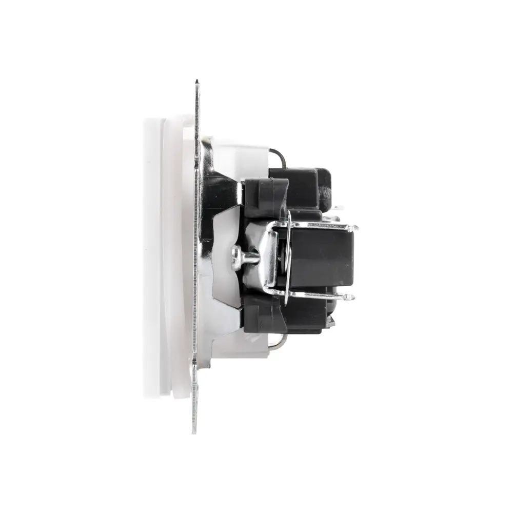 Розетка встраиваемая Werkel Hammer с заземлением со шторками цвет белый STLM-2140809 - Вид №2