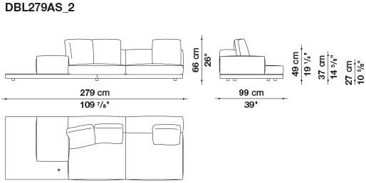 B&B Italia Кожаный диван Dock sun-id-1441060 - Вид №163