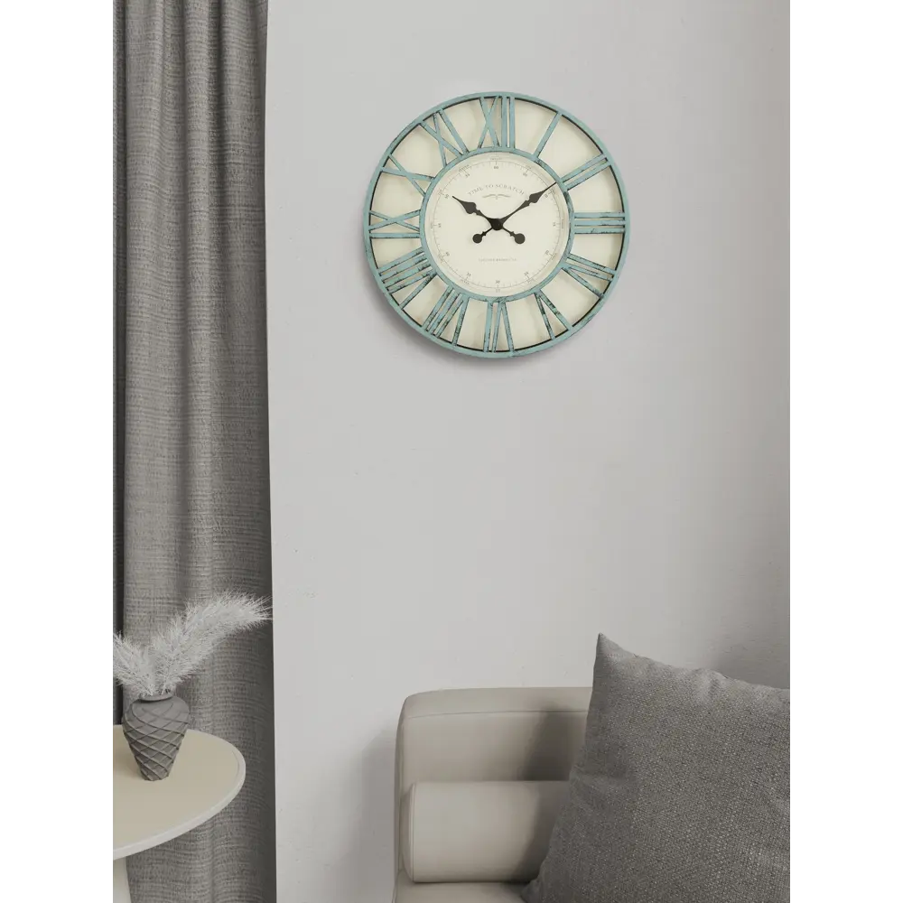 Часы настенные Dream River DMR круглые ø51.2 см цвет голубой STLM-2112289 - Вид №4