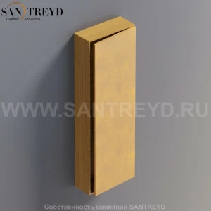 LIFT Модульный шкаф 120 см с правой дверью на доводчиках. Модули могут располагаться горизонтально и вертикально. Отделка: тик и натуральная кожа. AMOB054NAPTDX