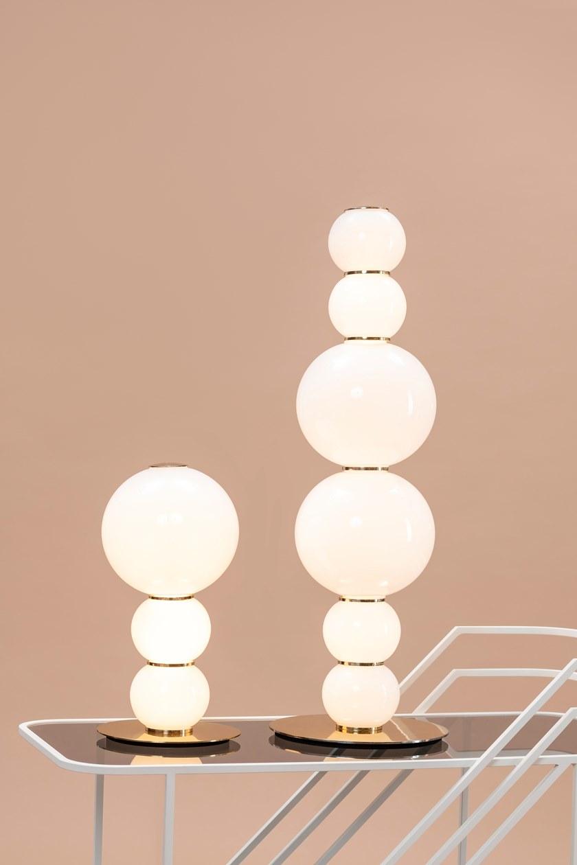 Formagenda Настольная лампа из светодиодного стекла с диммером Pearls sun-id-1427196 - Вид №24