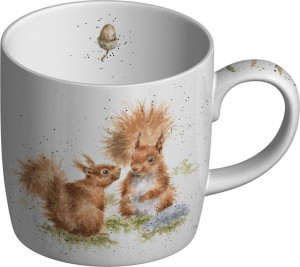 10623869 Royal Worcester Кружка Royal Worcester "Забавная фауна", "Белочки подружки" 310мл Фарфор костяной
