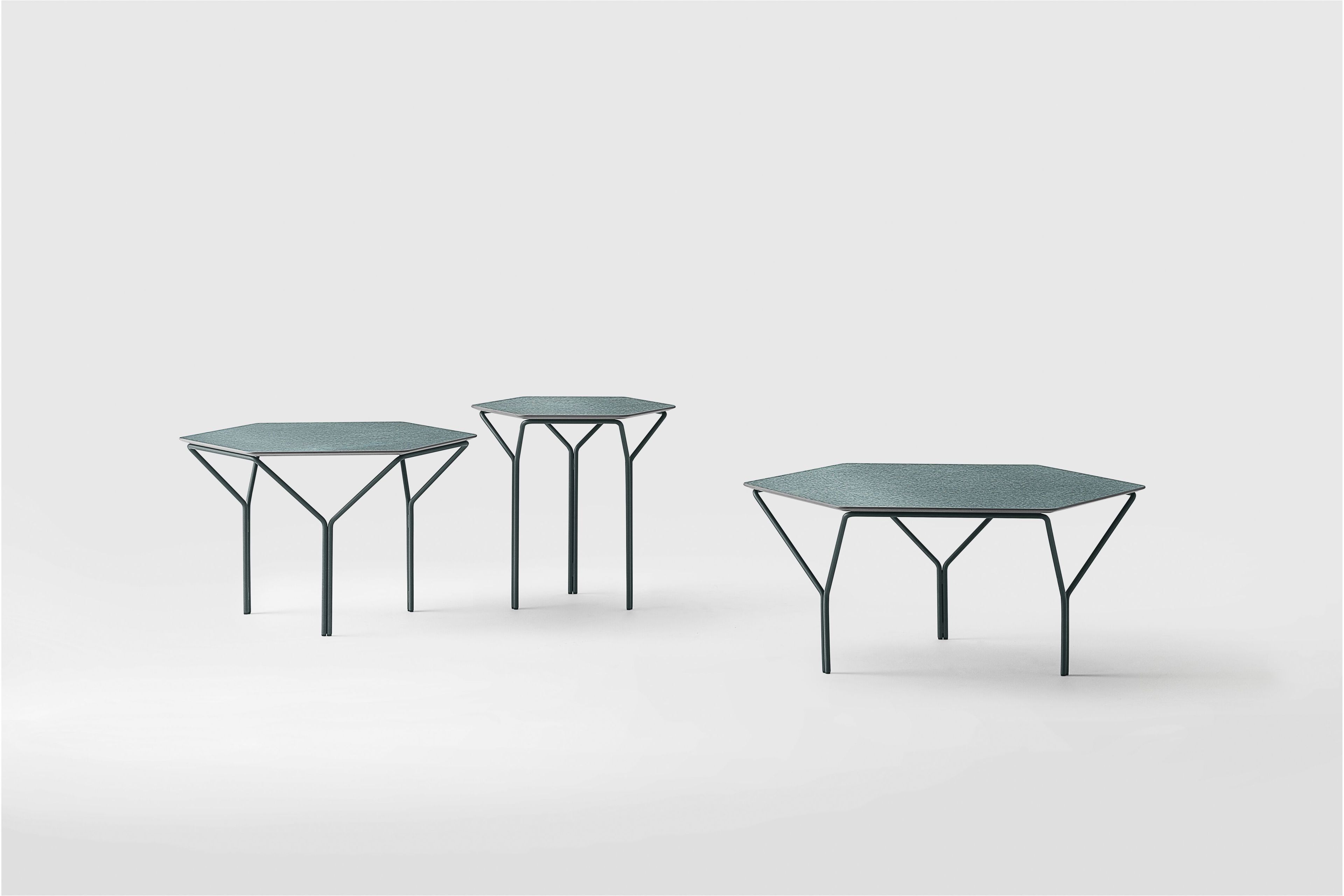 Высокий деревянный шестиугольный стол Kastel Kyu ARCH-00072284 - Вид №2