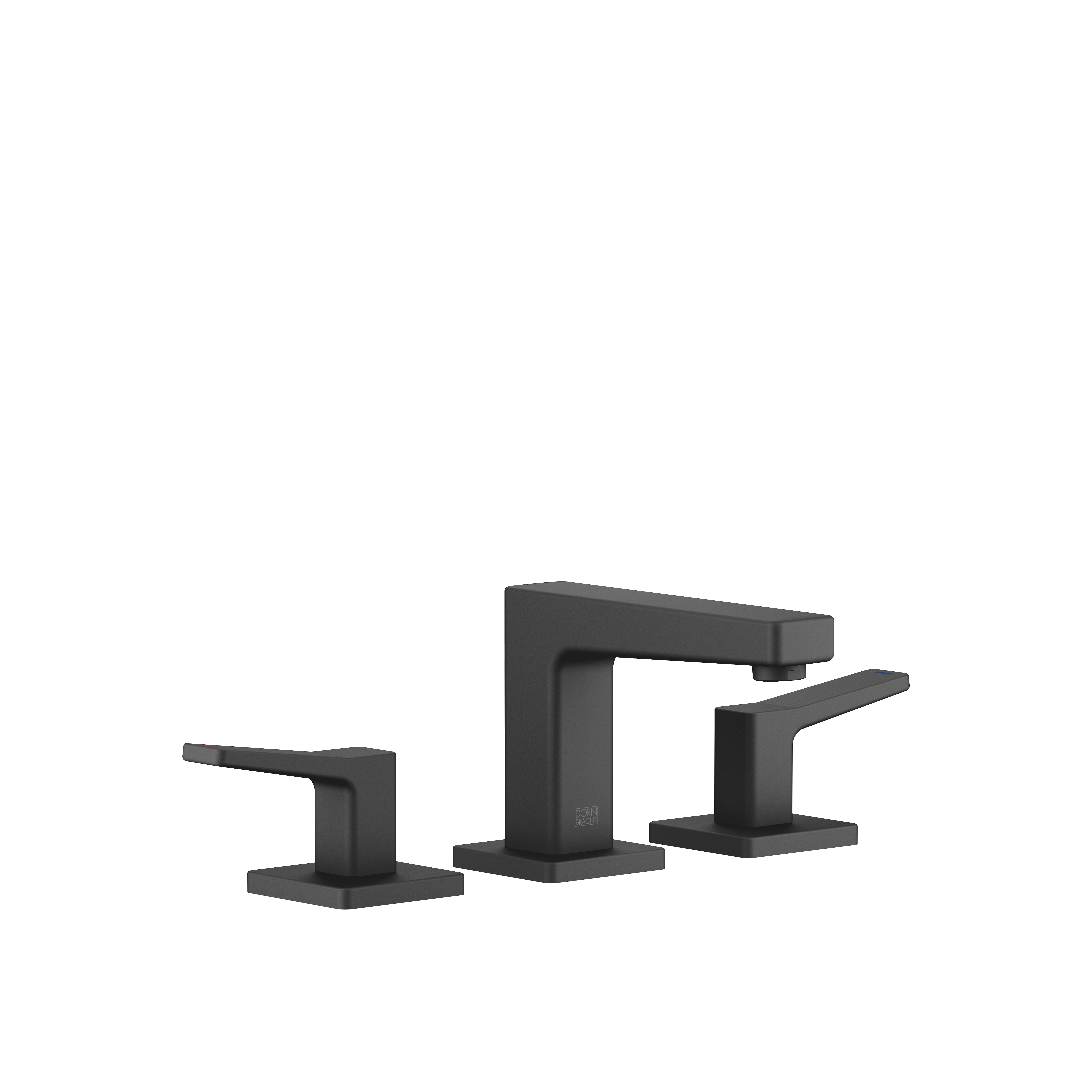 ДОРНБРАХТ ЯРРЕ Смеситель для раковины на три отверстия на акриловом цоколе - Мягкий черный DornBracht YARRE 20773832-69