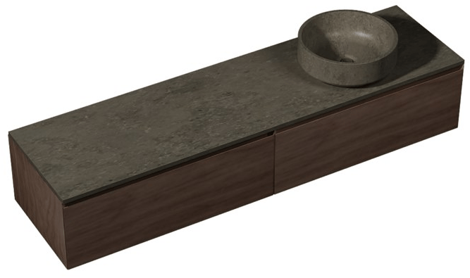 L'ANTIC COLONIAL Подвесная тумба под умывальник из натурального камня и дерева Karon sun-id-1370483 - Вид №1