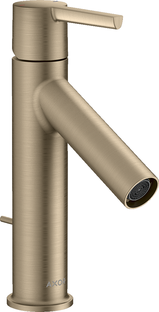 10001820 Смеситель для раковины 100, однорычажный, с рычажной ручкой и сливным гарнитуром AXOR STARCK