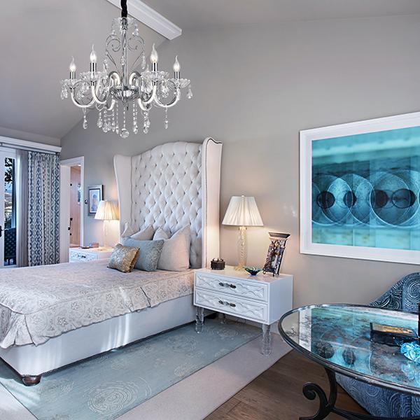 Подвесная люстра Bogates Liberty 411/6 Strotskis BOGATES ДИЗАЙНЕРСКИЕ, LIBERTY 186772 Хром  - Вид №1