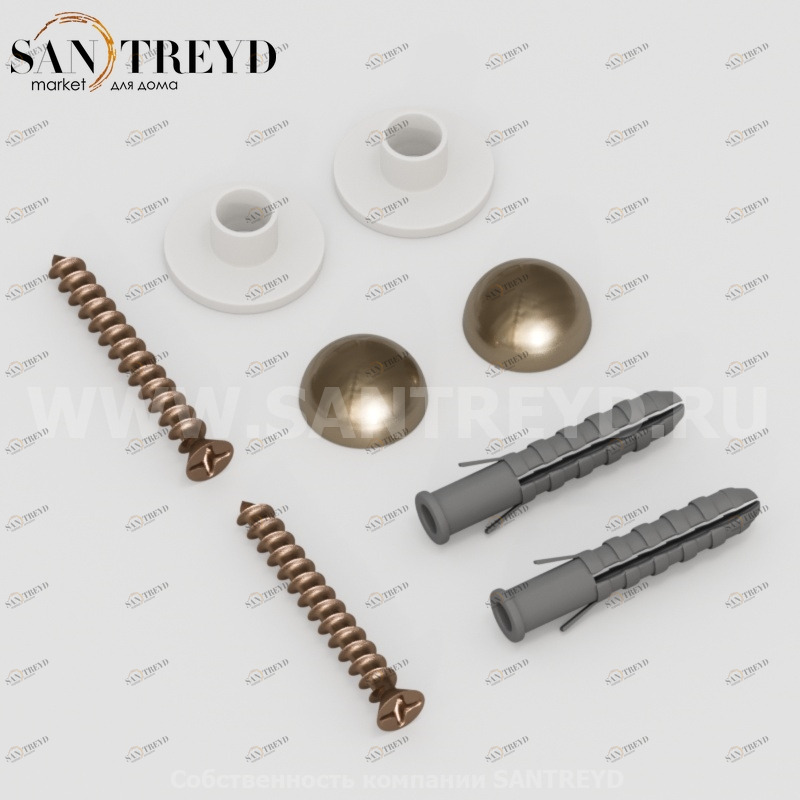 760393 Крепежи вертикальные для унитаза и биде Kerasan, цвет Бронзовый Kerasan ACCESSORIES Италия