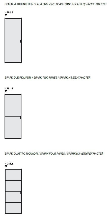 Тканые стеклянные распашные двери Longhi Aluminiun Chic-Doors ARCH-00031305 - Вид №3