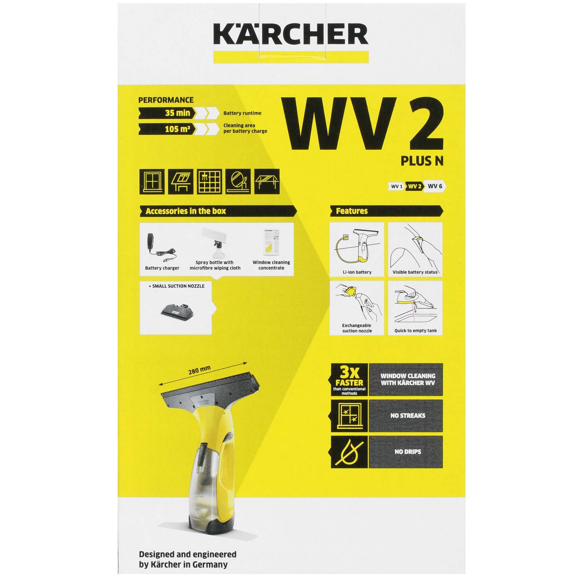 8174028 Стеклоочиститель Karcher WV 2 Plus N *EU II STDN-0116861 - Вид №8