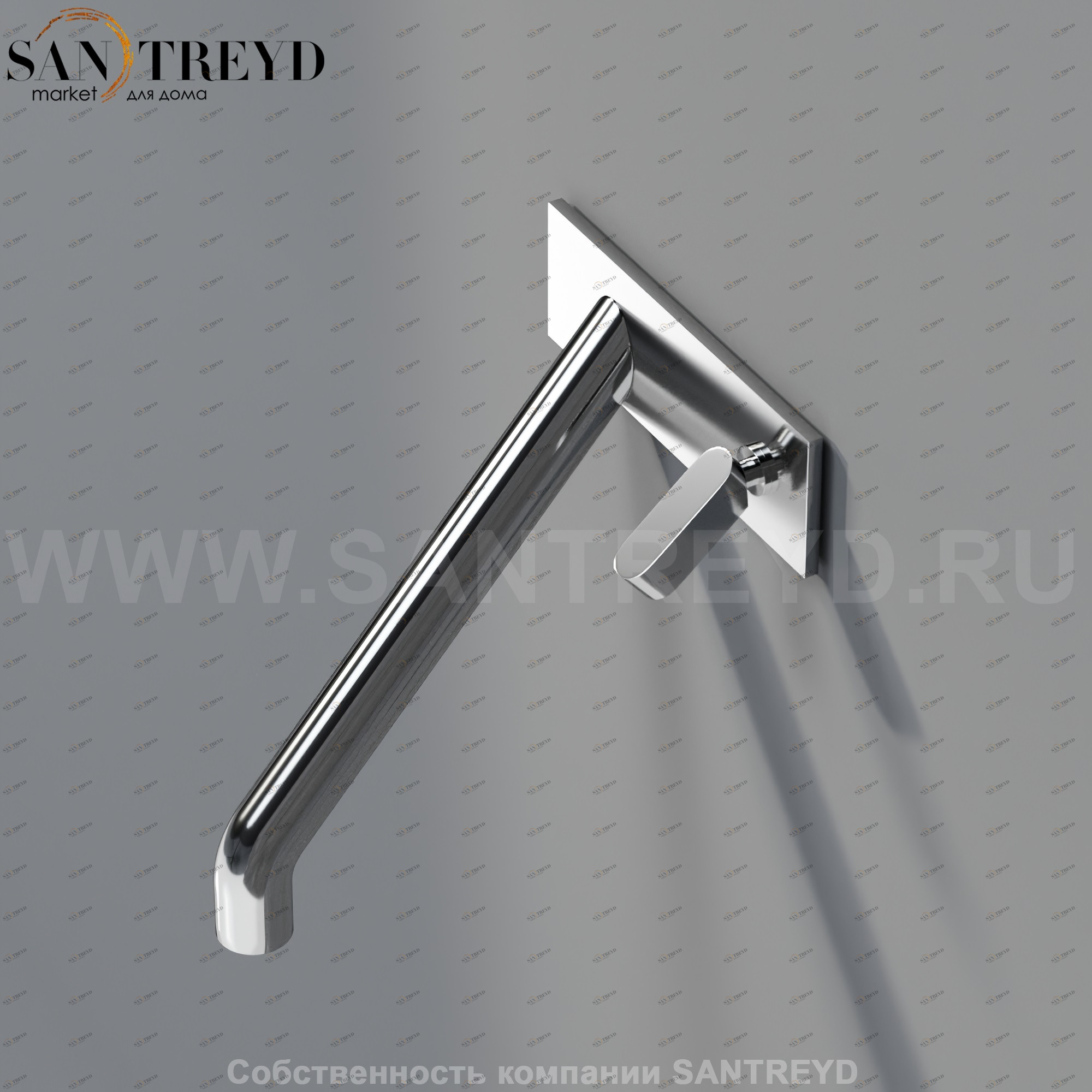 Встроенный смеситель ARUB1009CS SQUARE для раковины хромированный Agape