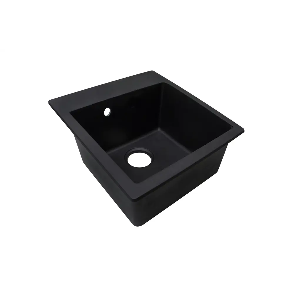 Кухонная мойка DELINIA кварцевая врезная 43×48 см антрацит 87795682 STLM-0075723 - Вид №2