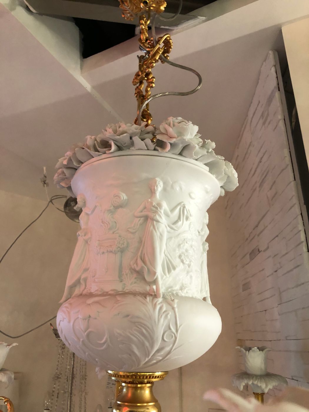 Fbai 3183/8 oro zecchino Porcellana Bisquit люстра подвесная 75920 - Вид №2