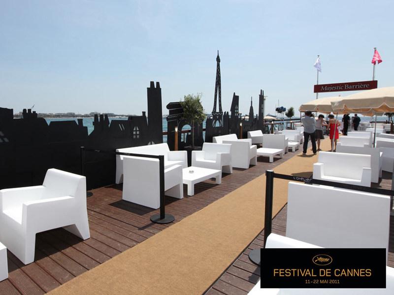 VONDOM Прямоугольный садовый стол из пластмассы Jut sun-id-1381314 - Вид №2