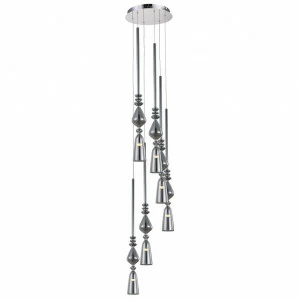 Люстра дизайнерская Sponge серая, хром Lux D360-6 CRYSTAL LUX ДИЗАЙНЕРСКИЕ, LUX CHROME 058009 Серый