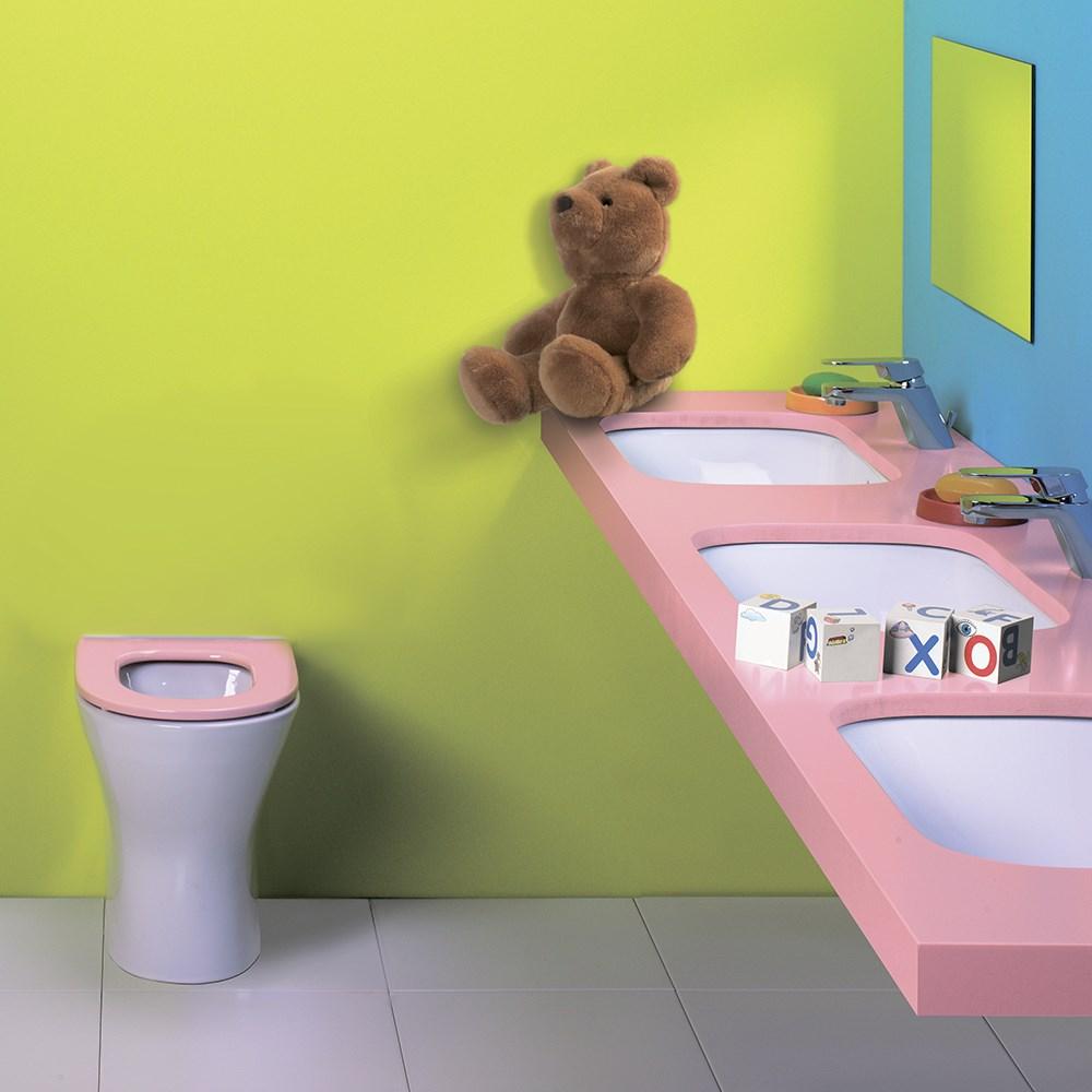 Набор Sanitana приставной INFANTIL: чаша BTW + крышка белая S10013123300000;S80007332900000 - Вид №5