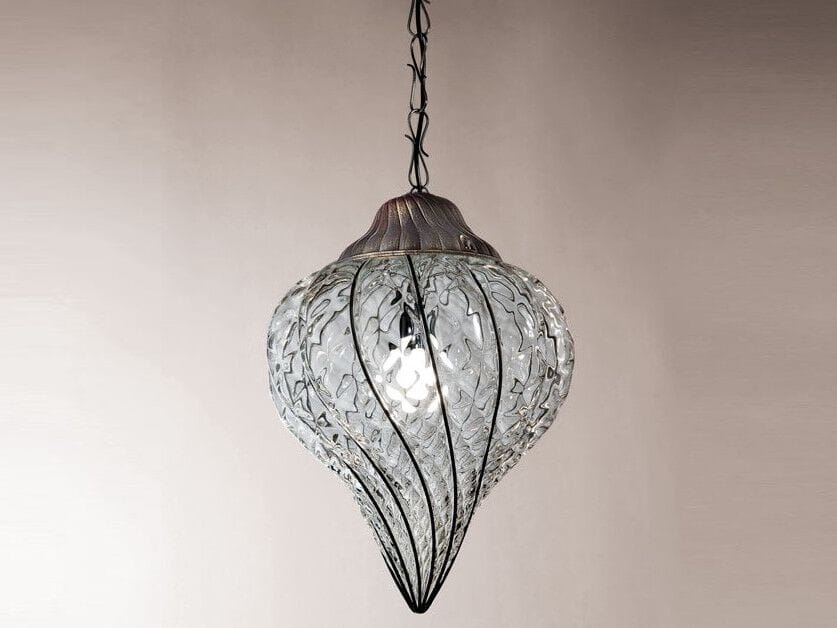 Открытый подвесной светильник из муранского стекла Siru капля ARCH-00054445