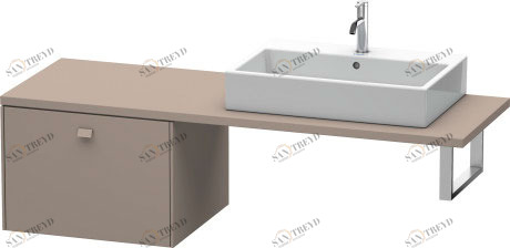 BR513304343 Brioso Шкафчик для консоли Базальт матовый, декор Duravit