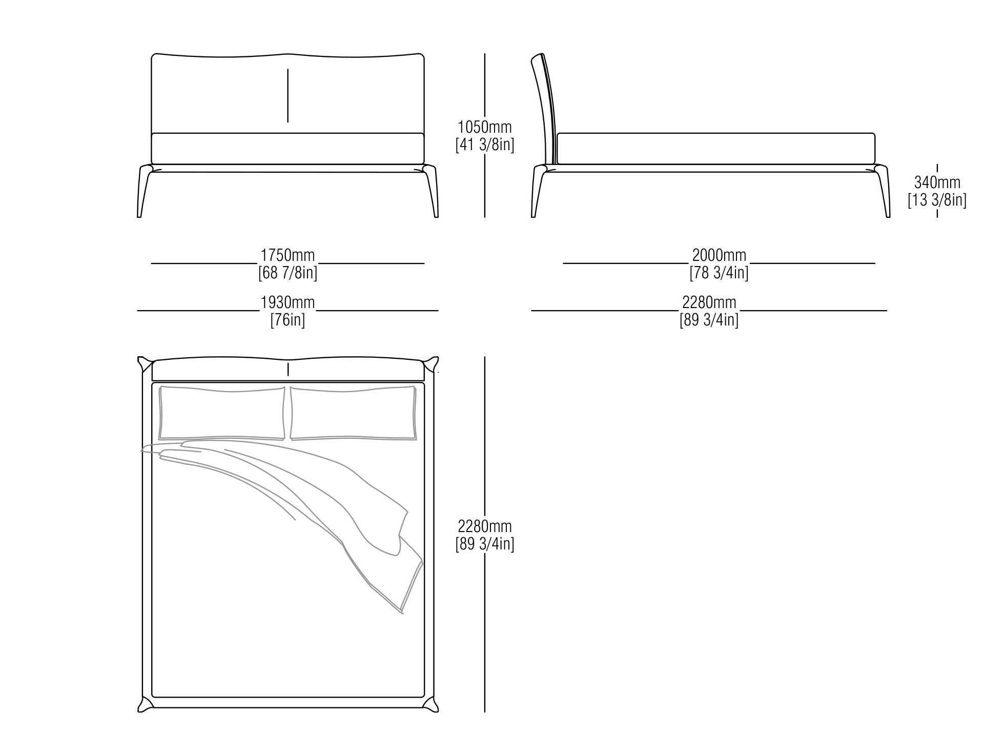 Кожаная двуспальная кровать MisuraEmme MARGARETH ARCH-00004289 - Вид №7