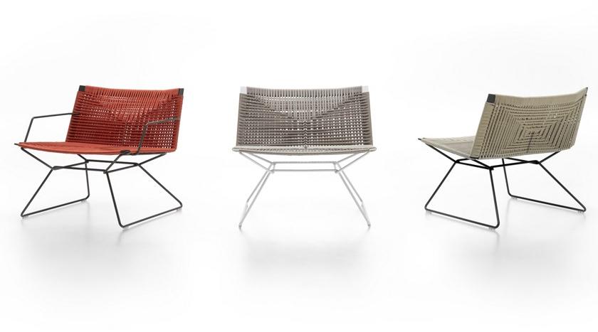 MDF Italia Кресло для садовых санок на веревке с подлокотниками Neil sun-id-1472930 - Вид №3