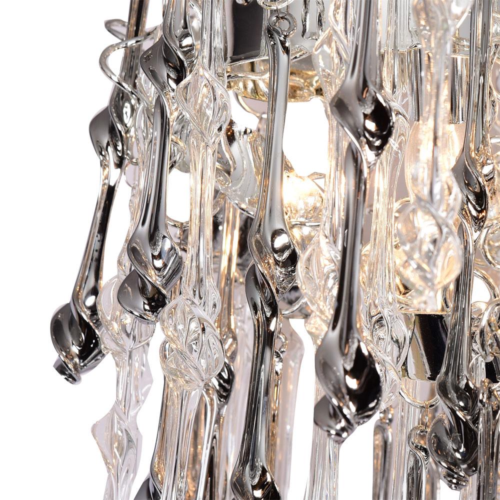 Потолочная люстра Divinare Salice 3150/02 PL-6 DIVINARE ДИЗАЙНЕРСКИЕ, SALICE 328418 Хром;прозрачный  - Вид №1