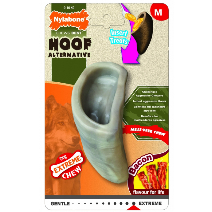 ПР0044634 Игрушка для собак Копыто экстра жесткое с ароматом бекона Nylabone 
