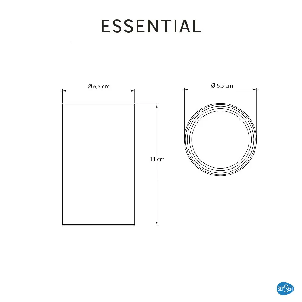 Керамический стакан для зубных щеток SENSEA Essential - белый минимализм 81926400 STLM-0013931 - Вид №7