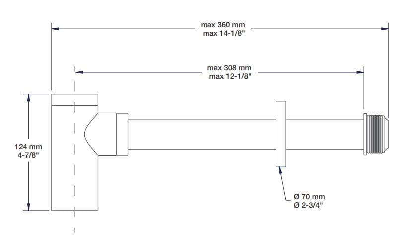 Сифон для умывальника BARIL REN-8800-00 ARCH-00096454 - Вид №2