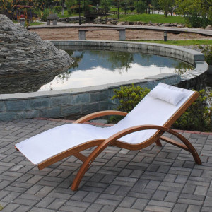 AFM-503C Шезлонг-лежак Мальта White Afina