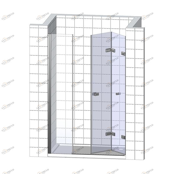 Душевая дверь в нишу 180x200 GK-863CP стекло прозрачное 6 мм GUTEWETTER TREND DOOR 180X200GK863CP