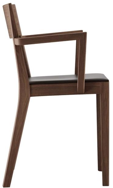 horgenglarus Штабелируемый стул из массива дерева с подлокотниками Miro 6-400a - Вид №2