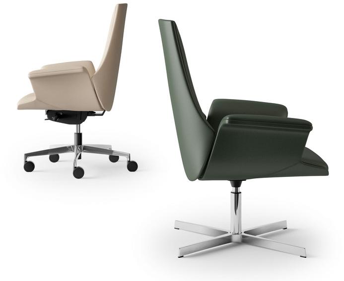 Arte & D Кресло руководителя с 4-мя спицами и средней спинкой Maxima C8053 b - Вид №1