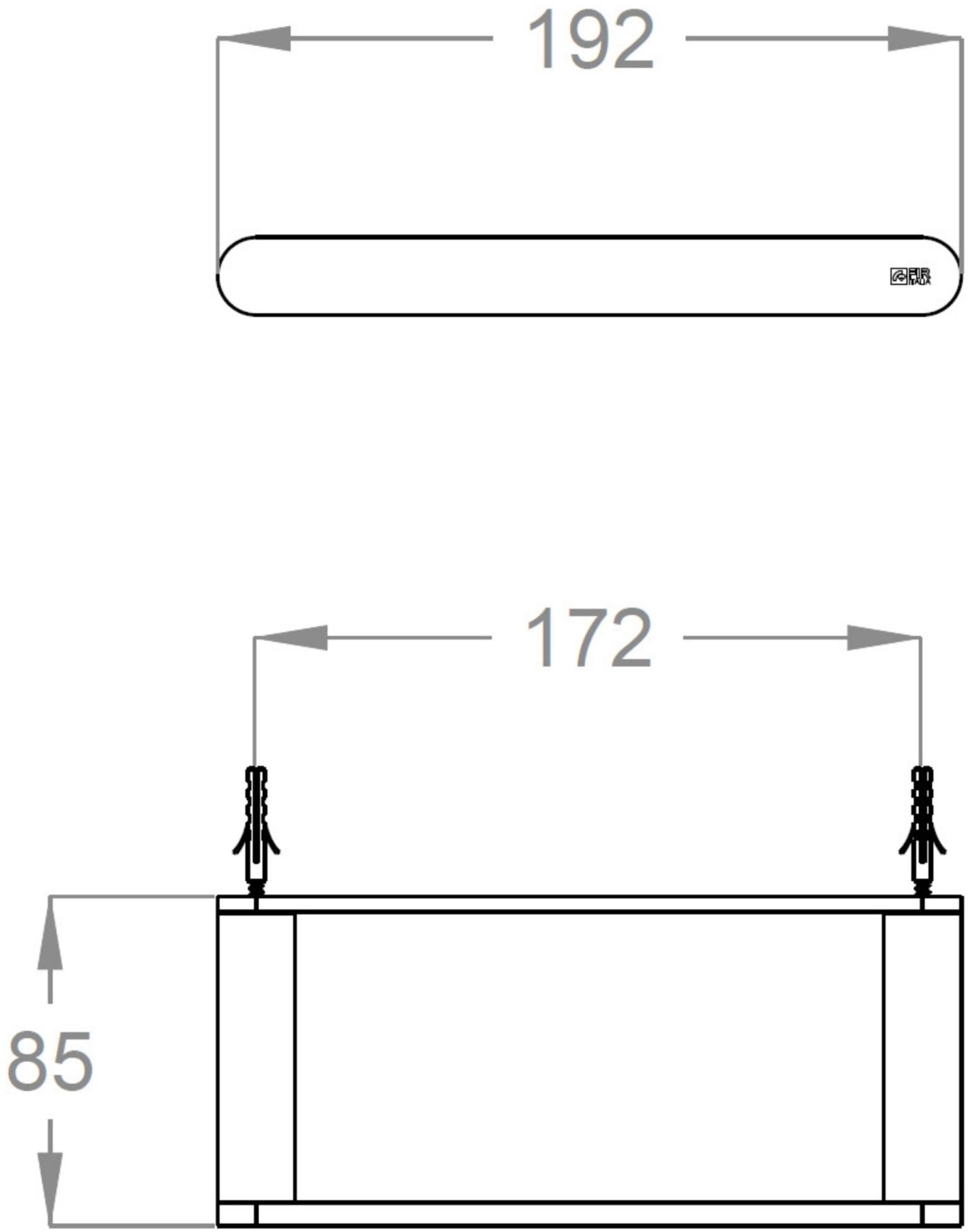Fir Italia Каркас полки для ванной из нержавеющей стали Accessoriessteel Abcs00d - Вид №2
