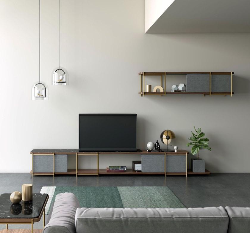 Momocca Модульный книжный шкаф с подставкой под телевизор Julia Jm04 - Вид №1