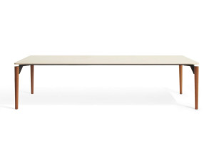 Прямоугольный каменный садовый стол